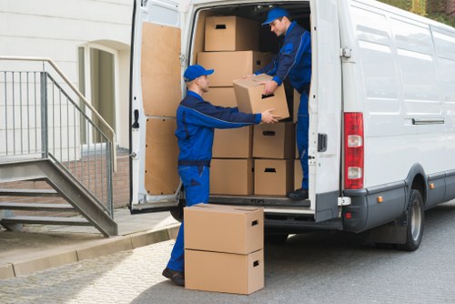 A variety of moving trucks available for rental in Sutton
